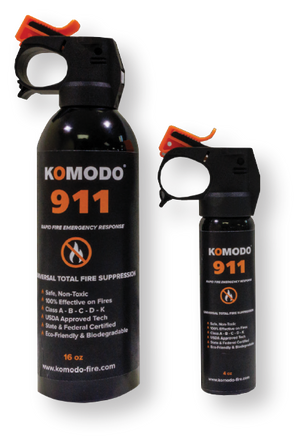 Komodo 911 Emergency Fire Supression Cans
